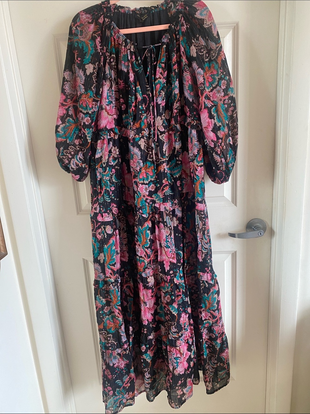 House of Harlow Floral Boho Tiered Maxi Dress